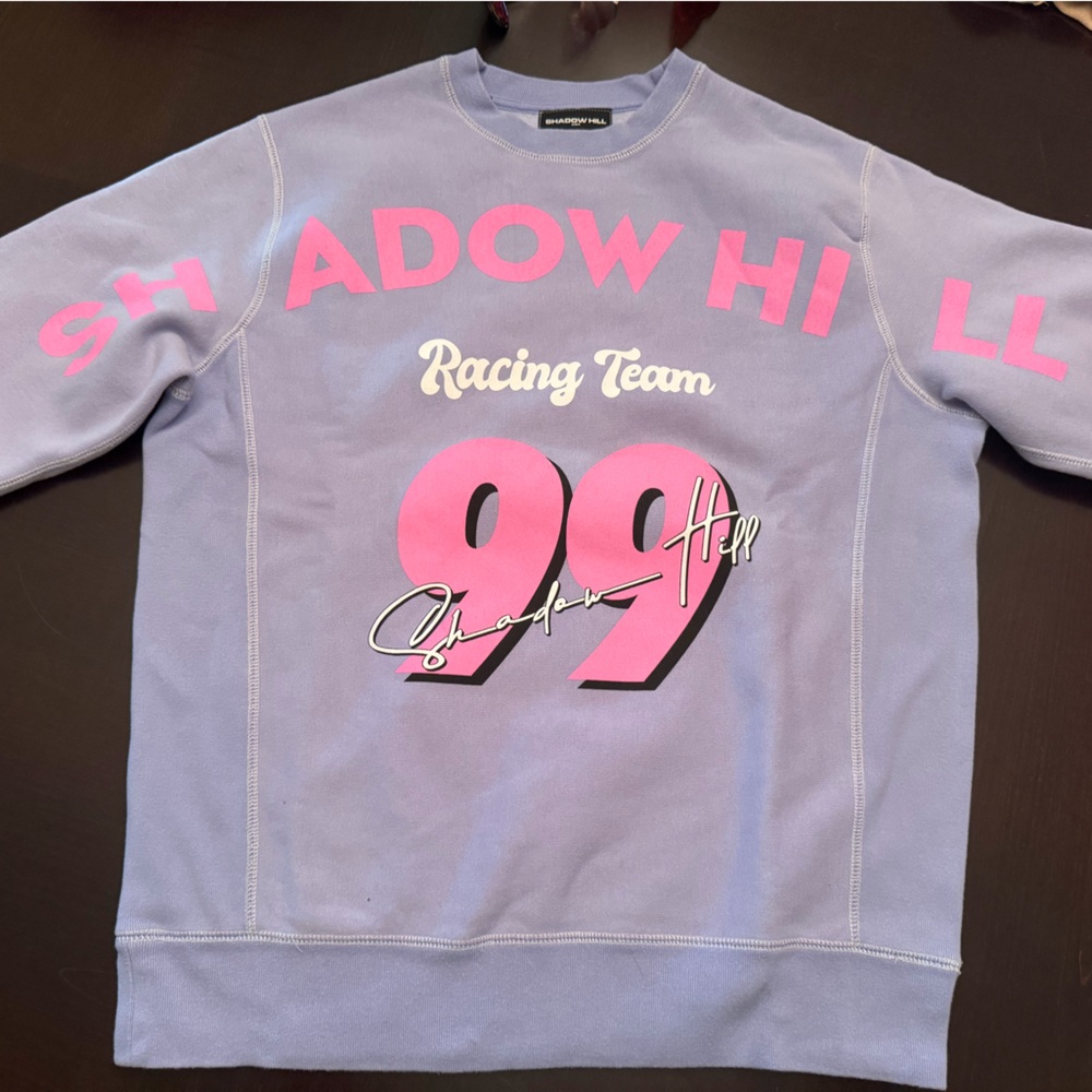 Shadow Hill Lavender Pullover with Pink Graphic